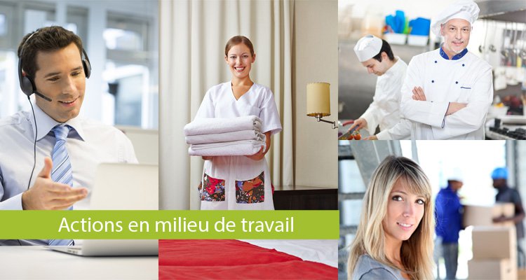 Actions en milieu de travail